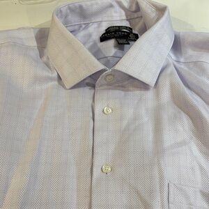 Pronto Uomo Light Lavender Herringbone Dress Shirt